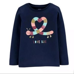 Glitter Love Bug Jersey Tee (9 M)